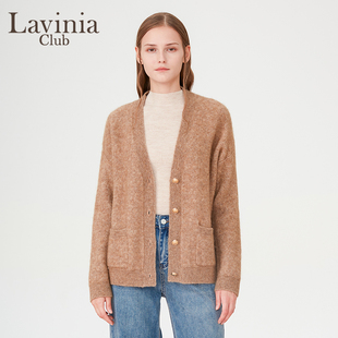 Lavinia 软糯慵懒风多巴胺毛衣 羊毛马海毛混纺针织衫 女秋冬季