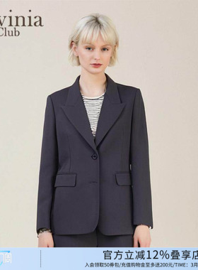 Lavinia 老钱风西装外套女2025秋新款职业OL气质通勤西服J55W57S