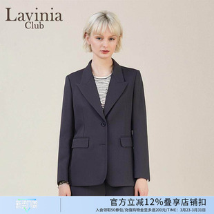 职业OL气质通勤西服J55W57S 外套女2025秋新款 Lavinia 老钱风西装