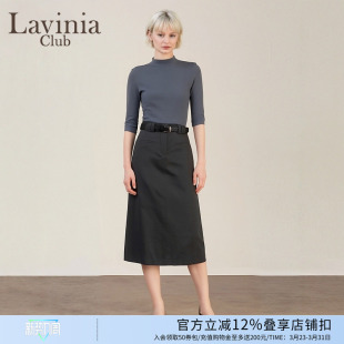 新款 上衣打底衫 半高领中袖 气质五分袖 外穿Y45Z116 T恤女修身 春秋季