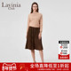 Lavinia秋新款 绵羊毛100% 通勤气质半高领蕾丝拼接针织衫