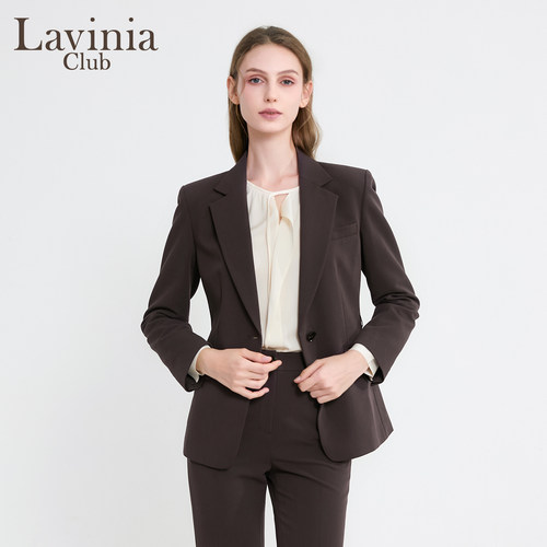 美拉德通勤西装外套女宽松显瘦