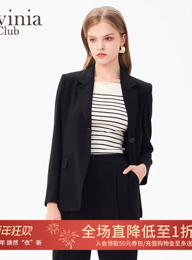 【商场同款】Lavinia拉维妮娅春秋款廓形西装小外套女B41W04P