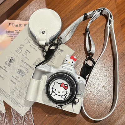 佳能R50保护套R10相机包可爱热靴适用于R100底座包R50V背带配件壳