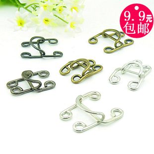 高档全铜大号风纪扣挂钩纽扣扣子风衣皮衣外套搭扣皮草貂皮勾子