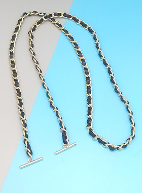 OT扣款链条配件单买小香穿孔包链子T型扣包链单肩斜挎包带子替换