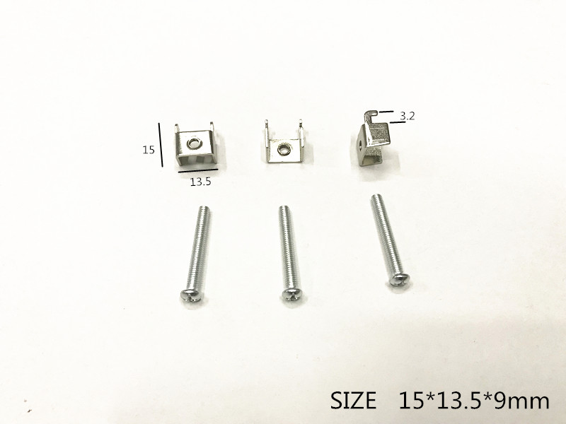 仪表壳体安装支架塑料外壳固定件文本机壳卡扣柜装嵌入铁钩配件