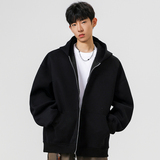 2W件+420g华棉加厚2026春款纯色拉链连帽卫衣无影墙WY802特P38，男装卫衣，电商A030