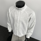 2000件+320g华棉2026春款双拉链立领卫衣开衫假模特WY623特P28，男装卫衣，电商A030