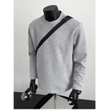 2026春款280g解构拼接长袖T恤男款打底套头华棉假模特T2596P18，男装T恤，电商A030