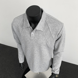 5w+280g曼巴棉2026春款重磅POLO衫翻领长袖T恤假模特T2599特P18，男装T恤，电商A030