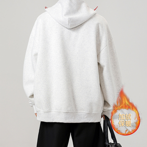 1W件+420g 华棉加绒 2026年春拼色开衫卫衣无影墙 WY616-JR 特P36图片