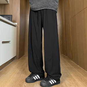 2w件+220g锦纶冰丝2026春透气激光打孔冰丝裤 K170室内模特 特P28，男装休闲裤，电商A030