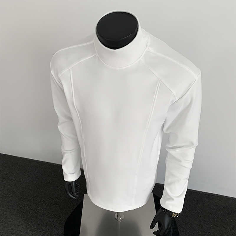 5w件+280g 新款设计感宽松长袖德绒打底 假模特 T2600 P18，男装T恤，电商A030