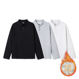 1w件420g曼巴棉加绒2026春款拼接长袖T恤上衣室内模特T2598-JRP19，男装T恤，电商A030