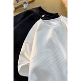 5千件提花270g2026春款纯色提花圆领短袖t恤半袖体恤T2539P10，男装T恤，电商A030