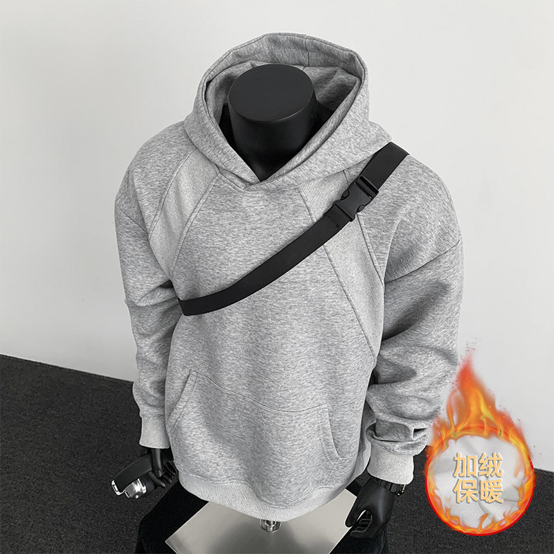 5000件+420g华棉加绒2026春款套头连帽卫衣假模特WY617-JR特P38，男装卫衣，电商A030