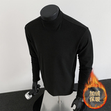 1w件+420g德绒加绒2026春纯色长袖打底T恤假模特T2601-JR特P16.5，男装T恤，电商A030