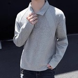 5w+280g2026春款曼巴棉重磅POLO衫翻领长袖T恤高街T2599P18，男装T恤，电商A030