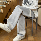 3k件+300g华棉2026春款复古重磅弯刀休闲卫裤室内模特K193特P28，男装休闲裤，电商A030