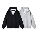 4w件+350g华棉2026春款拼接假两件宽松套头卫衣无影墙WY610P38，男装卫衣，电商A030