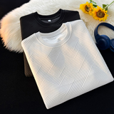 5千件提花270g2026春款纯色提花圆领短袖t恤半袖体恤T2539P10，男装T恤，电商A030