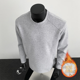 1w+420g华棉加绒2026春款解构拼接长袖T恤假模特T2596-JR特P23，男装T恤，电商A030