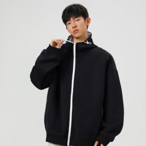 2000件+330g  秋冬拼色连帽开衫卫衣 无影墙 WY616 P42图片