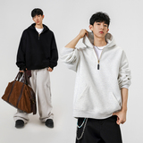 5k件+350g华棉2026春款半拉链连帽套头卫衣无影墙WY608特P35，男装卫衣，电商A030