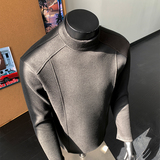 30w件+420g德绒加绒2026春结构款打底衫室内模特T2600-JRP18.5，男装T恤，电商A030