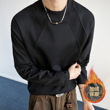 1w件420g曼巴棉加绒2026春款拼接长袖T恤上衣室内模特T2598-JRP19，男装T恤，电商A030