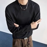 2W件+280g曼巴棉2026春款解构拼接长袖T恤室内模特T2598特P15，男装T恤，电商A030