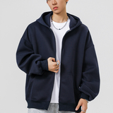 2W件+420g华棉加厚2026春款纯色拉链连帽卫衣无影墙WY802特P38，男装卫衣，电商A030