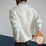 1w+加绒款解构拼接长袖T恤男百搭打底上衣室内模特T2598-JRP24，男装T恤，电商A030