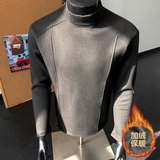 30w件+420g德绒加绒2026春结构款打底衫室内模特T2600-JRP18.5，男装T恤，电商A030