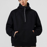 1w件+420g华棉2026春款拼螺纹半拉链套头卫衣无影墙WY606P45，男装卫衣，电商A030