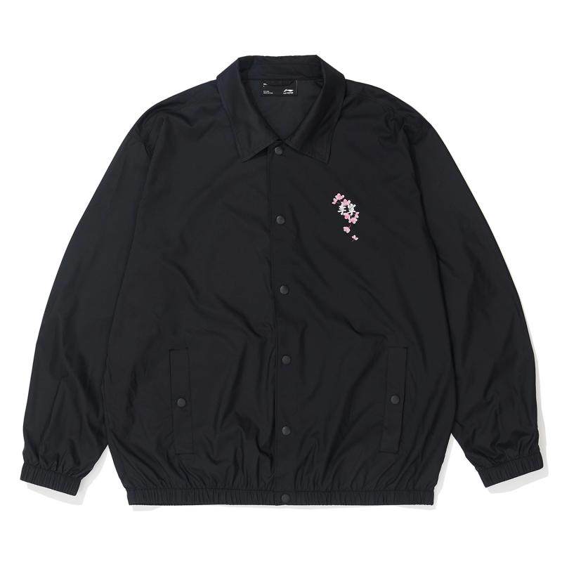 2022夏季李宁樱花系列男女同款宽松速干休闲透气运动外套afds943