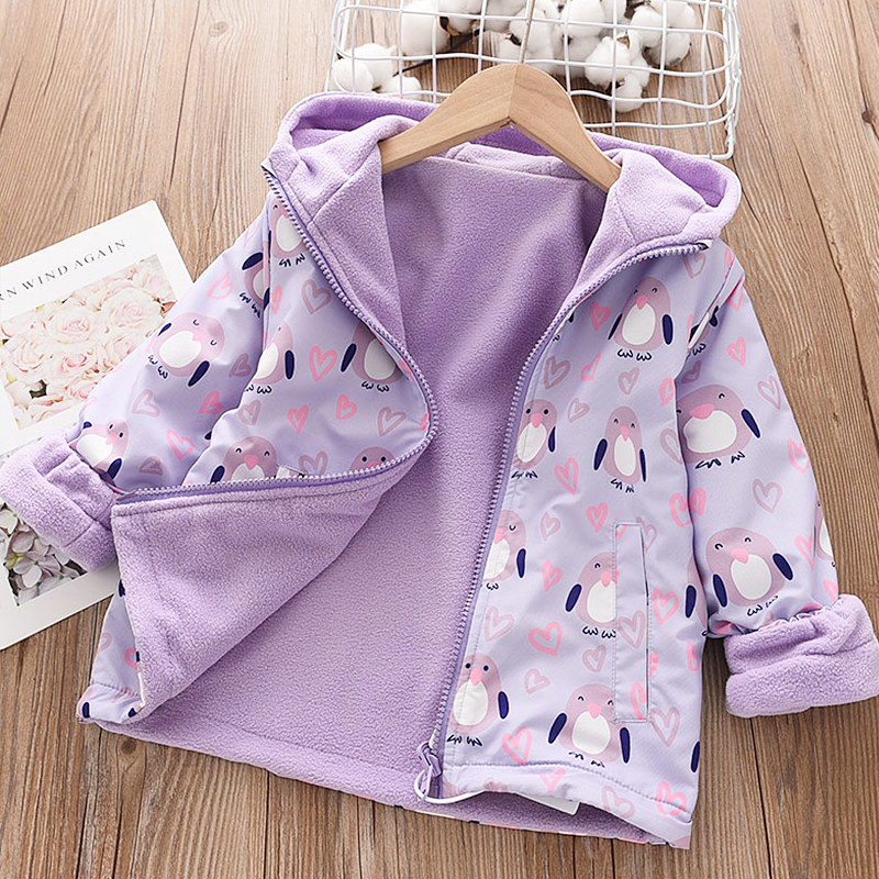 加绒加厚防风衣外套女童卡通双面穿冬款冲锋衣儿童连帽拉链衫上衣,童装/婴儿装/亲子装,普通外套,淘宝优惠券,粉丝福利购,淘宝优惠卷