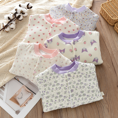 女童纯棉棉花手工棉袄儿童冬款保暖棉服小女孩校服内搭神器2025新