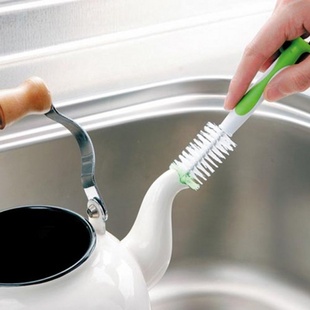 日本KM茶壶壶嘴刷壶口刷瓶口刷试管刷奶瓶刷杯刷吸盘可自立小刷子