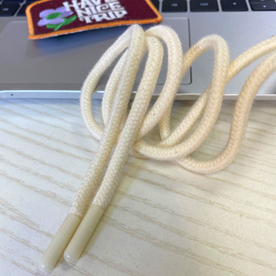 潮单品CHI优品精梳环保全棉圆绳服饰辅料帽绳腰抽绳尾全塑扣绳子