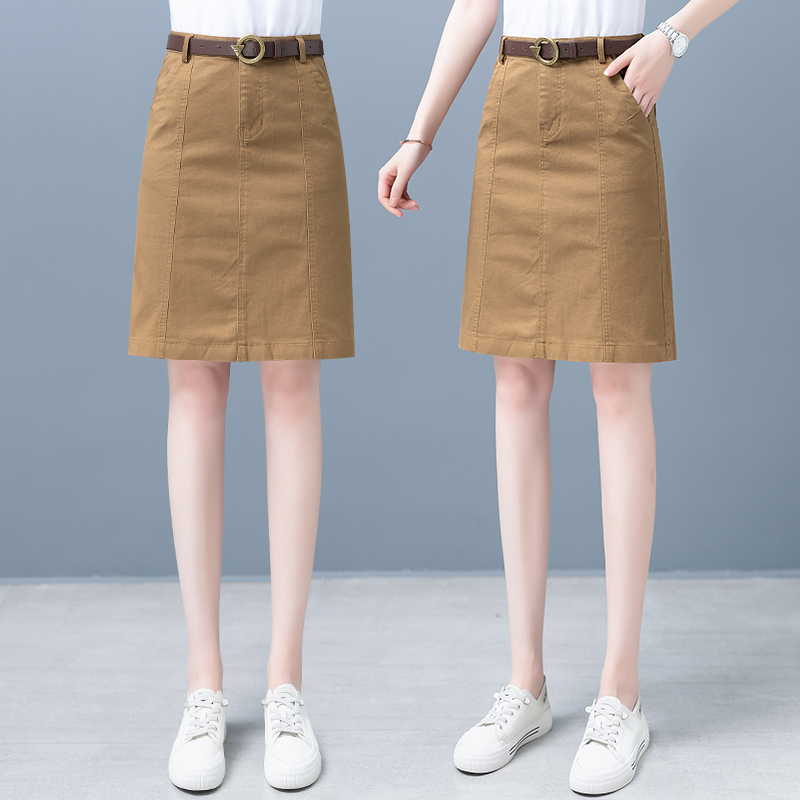 休闲牛仔半身裙女夏季2024新款高腰显瘦一步裙薄款a字包臀裙短裙