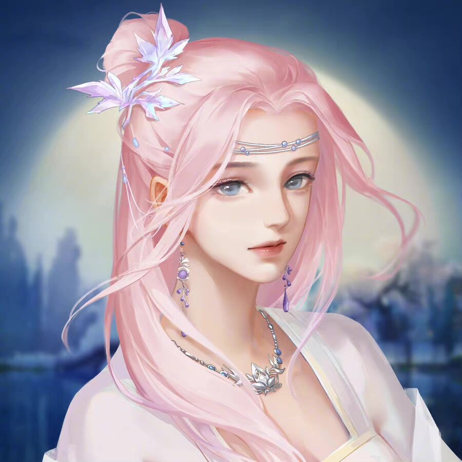 剑三剑网3无界 粉发凤仙粉发头像成女萝莉成女外观盒子
