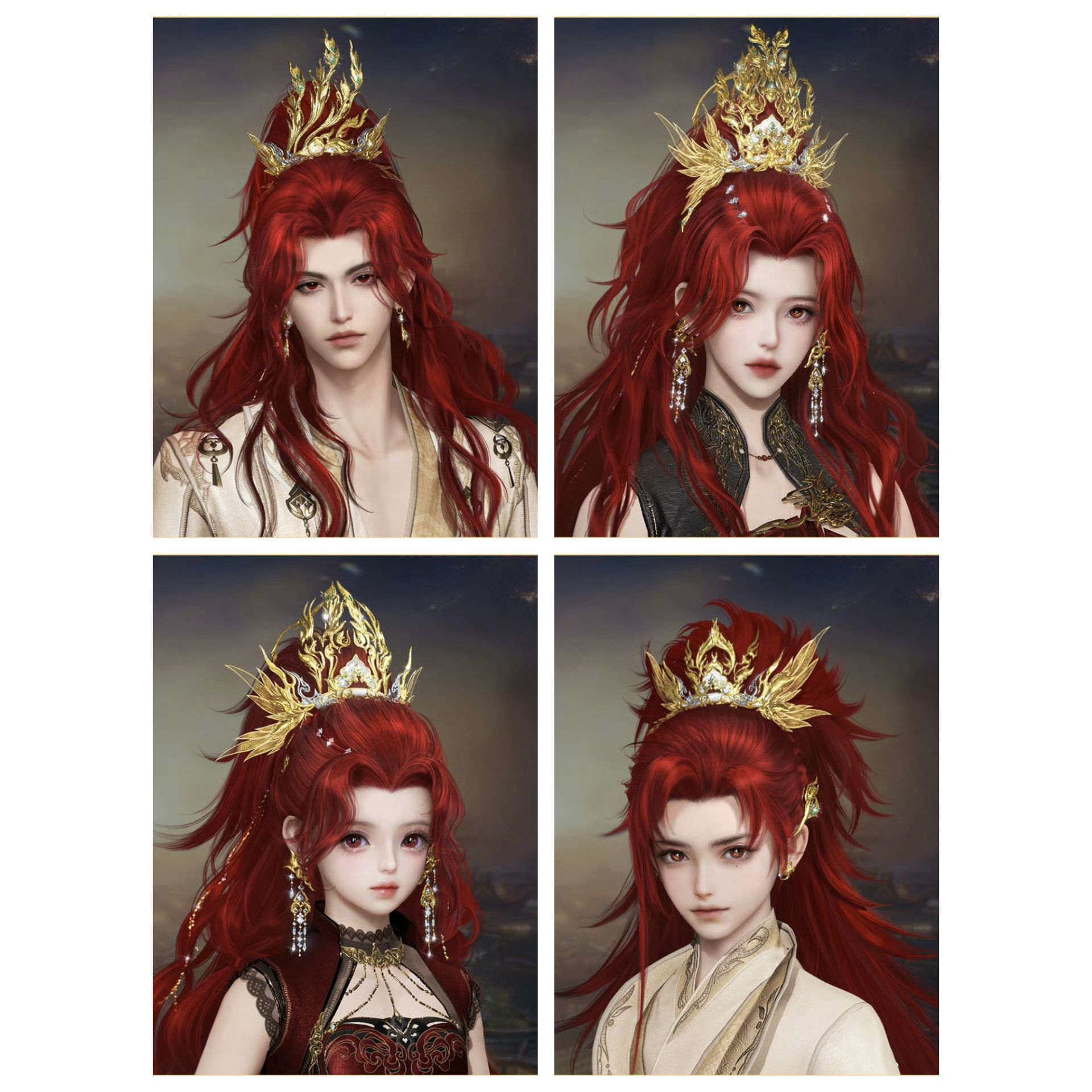 剑三剑网3无界 16红石榴红头像周年红发15红14红成女成男萝莉外观