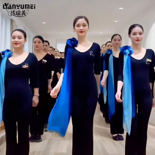形体礼仪训练服女套装舞蹈练功服