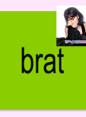 洗茶Charli XCX专辑封面海报宿舍卧室房间装饰画墙贴无框画挂画