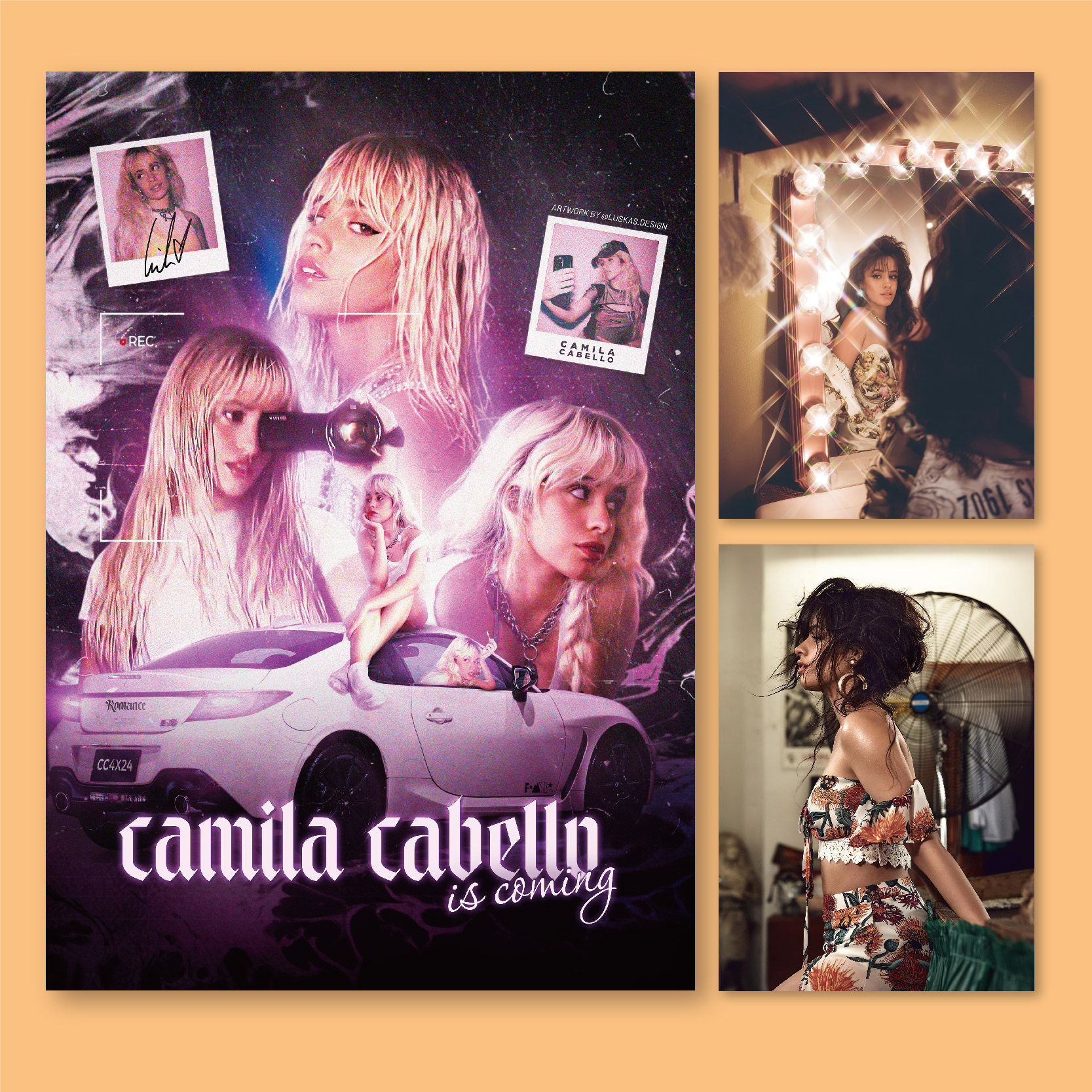 camila cabello卡妹海报写真卧室房间床头装饰画墙贴无框画背景