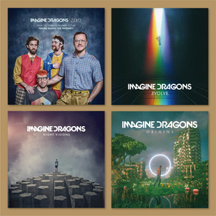梦龙乐队Imagine Dragons专辑封面海报宿舍房间装饰画墙贴无框画