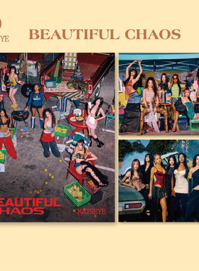 KATSEYE女团海报周边BEAUTIFULCHAOS专辑写真kpop墙贴房间装饰画3