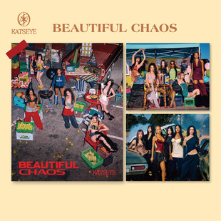 KATSEYE女团海报周边BEAUTIFULCHAOS专辑写真kpop墙贴房间装饰画3